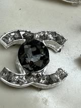 Designer LV and CC metal and rhinestone luxury beads