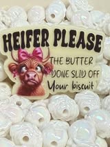 Acrylic flatback badge reel/pens: Funny, bad words, sweet, nice and cute