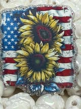 Acrylic flatback badge reel acrylics: America, Western style, Hunting & Fishing