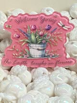 Acrylic flatback badge reel/pens: Funny, bad words, sweet, nice and cute