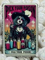 Acrylic flatbacks badge reel: Horror, spooky, Holiday, Tarot