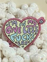Acrylic flatback badge reel/pens: Funny, bad words, sweet, nice and cute