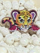 Badge reel acrylic flatbacks Lisa Frank, Sesame Street, Strawberry Shortcake, My little pony, Rainbow bright, Power Puff Girl