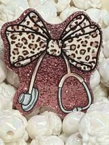 Acrylic badge reel flatbacks:  Healthcare, Dental, Fire Fighter, Police, EMT & School