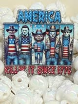 Acrylic flatback badge reel acrylics: America, Western style, Hunting & Fishing