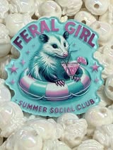 Acrylic flatback badge reel/pens: Funny, bad words, sweet, nice and cute