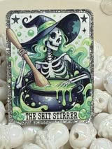 Acrylic flatbacks badge reel: Horror, spooky, Holiday, Tarot