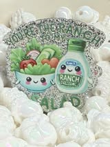 Acrylic flatback badge reel/pens: Funny, bad words, sweet, nice and cute