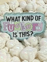 Acrylic flatback badge reel/pens: Funny, bad words, sweet, nice and cute