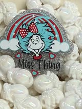 Acrylic flatbacks Dr. Seuss
