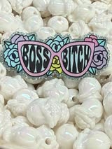 Acrylic flatback badge reel/pens: Funny, bad words, sweet, nice and cute
