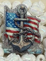 Acrylic flatback badge reel acrylics: America, Western style, Hunting & Fishing