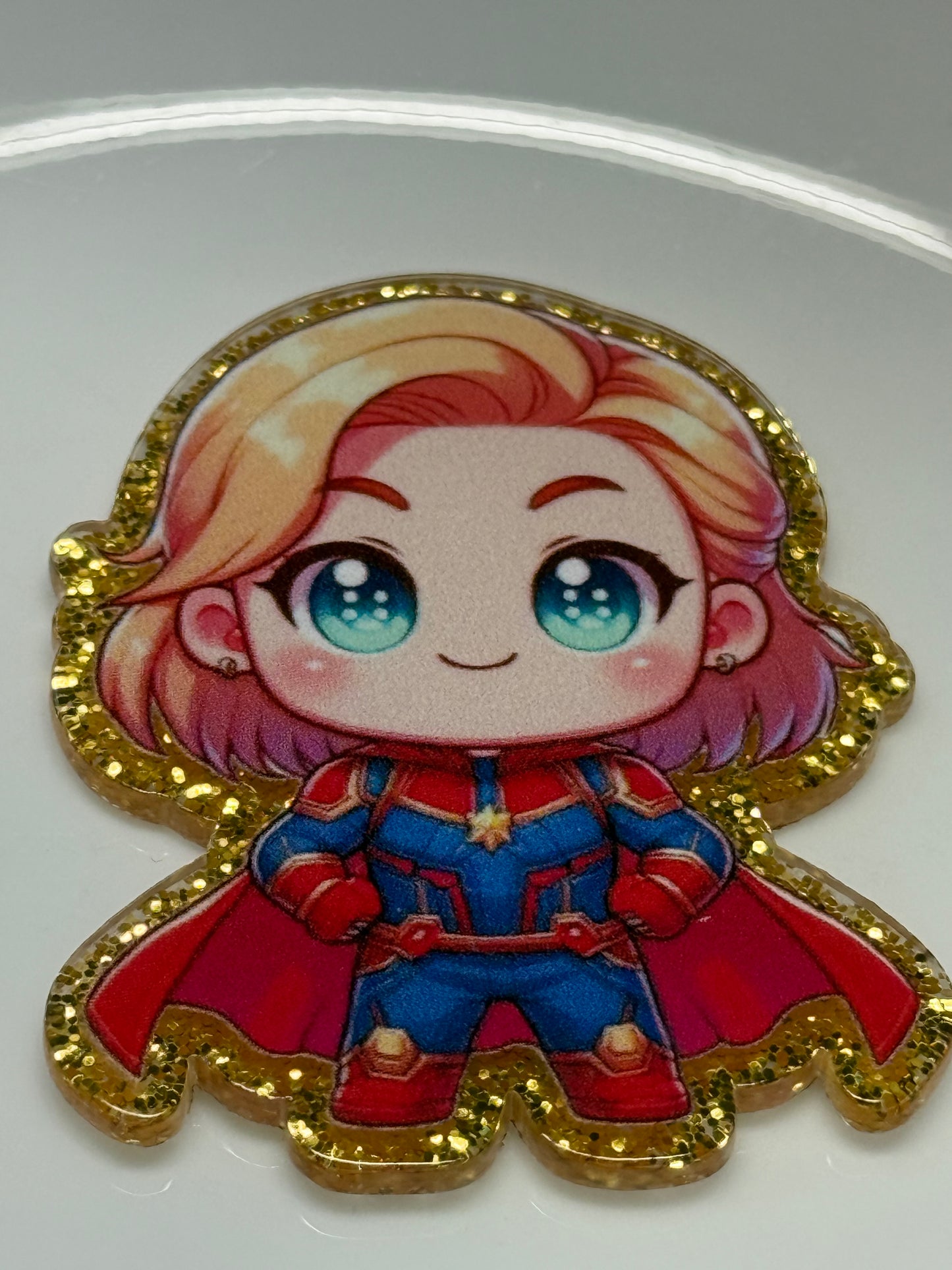 badge reel glitter acrylics new 12/22/25, 12/27/25, 1/2/26