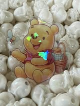 Badge reel acrylic flatbacks Lisa Frank, Sesame Street, Strawberry Shortcake, My little pony, Rainbow bright, Power Puff Girl, Care Bears, and Pooh