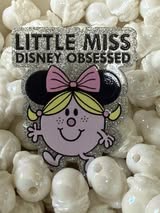 Acrylic flatback badge reel/pens: Funny, bad words, sweet, nice and cute