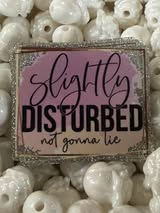 Acrylic flatback badge reel/pens: Funny, bad words, sweet, nice and cute