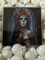 Acrylic flatbacks badge reel: Horror, spooky, Holiday, Tarot