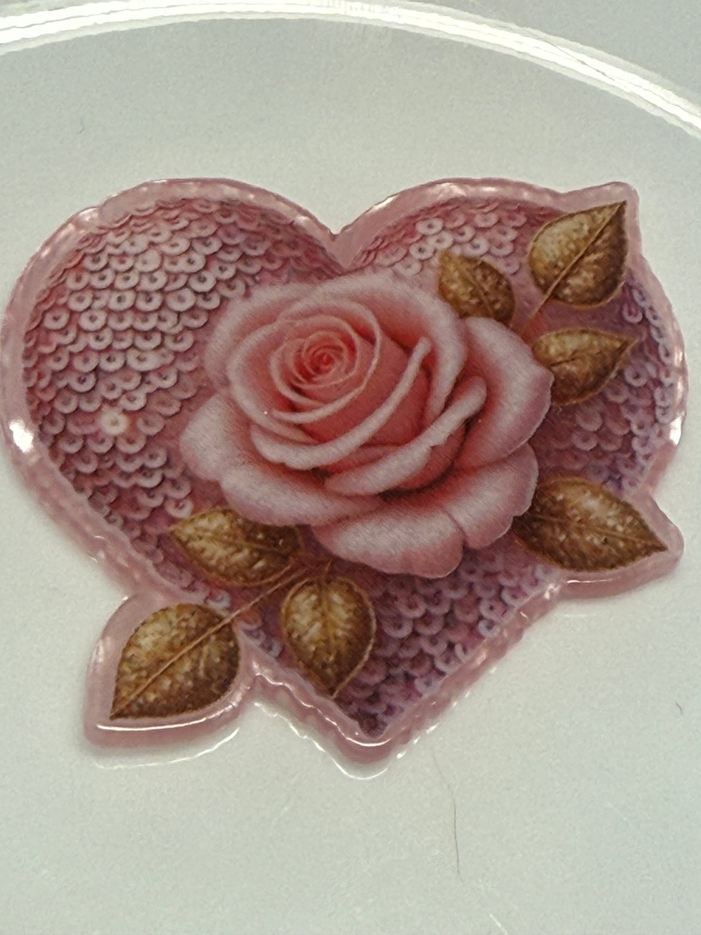 badge reel glitter acrylics new 12/22/25, 12/27/25, 1/2/26