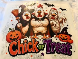 DTF heat press prints: Horror, Holidays