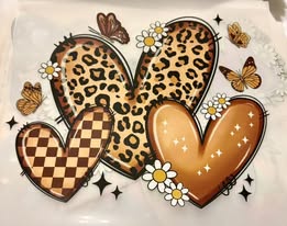 DTF heat print adult: Hearts, Bows, food