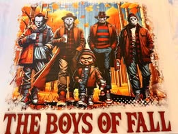 DTF heat press prints: Horror, Holidays
