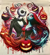 DTF heat press prints: Horror, Holidays