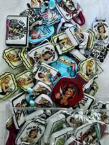 Acrylic focal beads variety size and shape: adults swear, funny