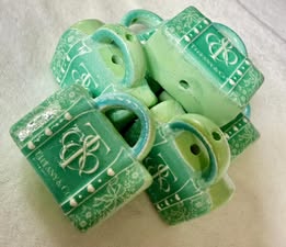 25mm designer mixed purse with uv coated bead.