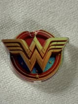acrylic focal double sided: superheros and villians