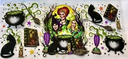 UV DTF 16oz cup wraps: horror, holidays