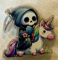 Acrylic flatbacks badge reel: Horror, spooky, Holiday, Tarot