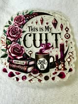 Acrylic flatback badge reel/pens: Funny, bad words, sweet, nice and cute
