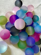 20mm beach glass omber solid mix
