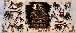 UV DTF 16oz cup wraps: horror, holidays