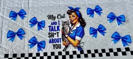 UV DTF 16oz cup wraps: funny, silly, sad, metal health, love