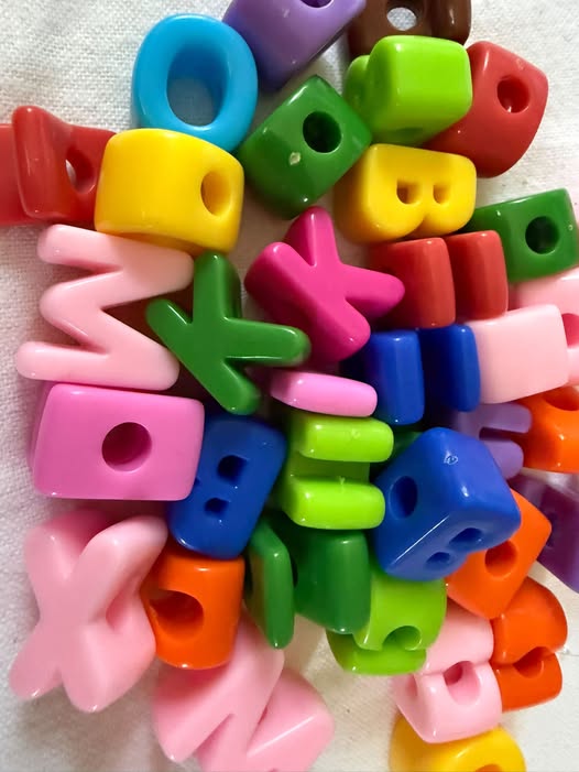 Letter beads