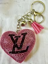 rhinestone keychains and bag charms