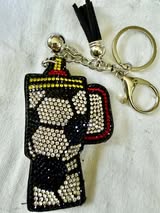 rhinestone keychains and bag charms