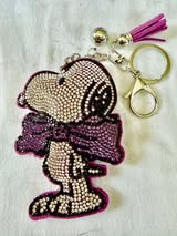 rhinestone keychains and bag charms
