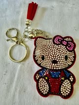 rhinestone keychains and bag charms