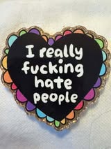 Acrylic flatback badge reel/pens: Funny, bad words, sweet, nice and cute