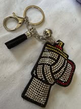 rhinestone keychains and bag charms