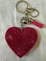 rhinestone keychains and bag charms