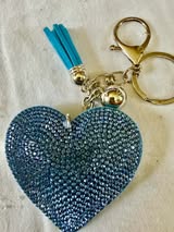 rhinestone keychains and bag charms