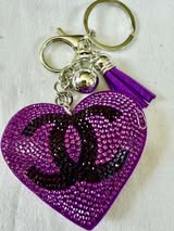 rhinestone keychains and bag charms