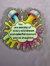 Acrylic flatback badge reel/pens: Funny, bad words, sweet, nice and cute