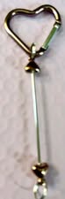 Beadable bars with Carabiner style spring quick clips