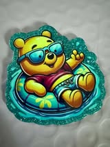 Badge reel acrylic flatbacks Lisa Frank, Sesame Street, Strawberry Shortcake, My little pony, Rainbow bright, Power Puff Girl, Care Bears, and Pooh