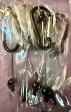 Beadable bars with Carabiner style spring quick clips