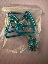 Beadable bars with Carabiner style spring quick clips